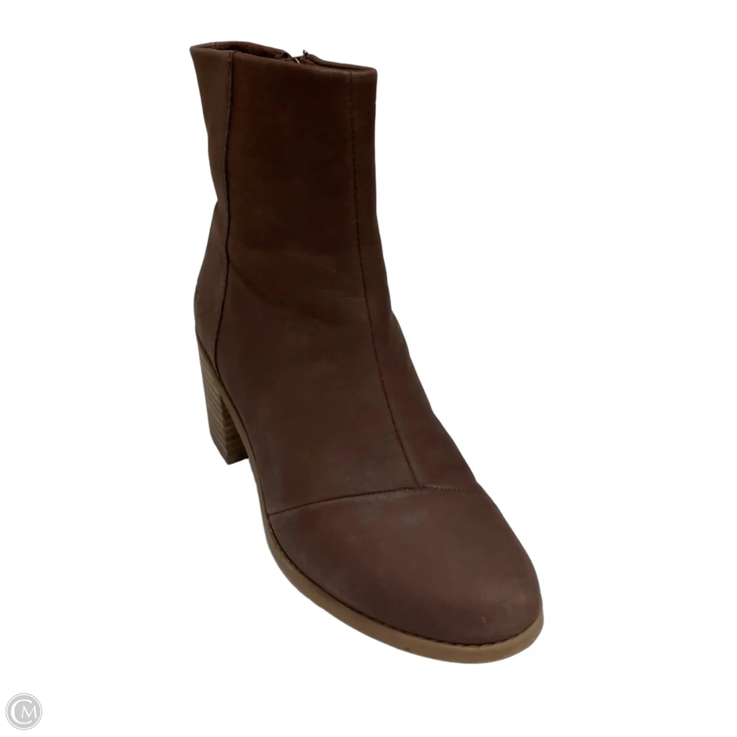 Boots Ankle Heels By Toms In Brown, Size: 7