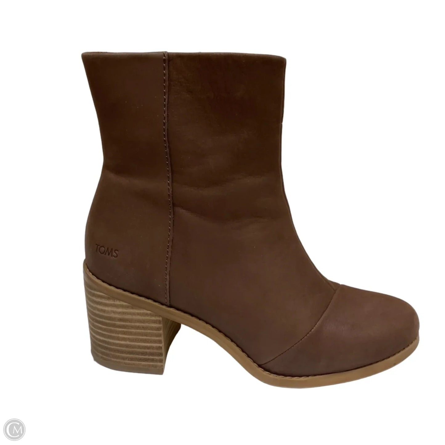Boots Ankle Heels By Toms In Brown, Size: 7