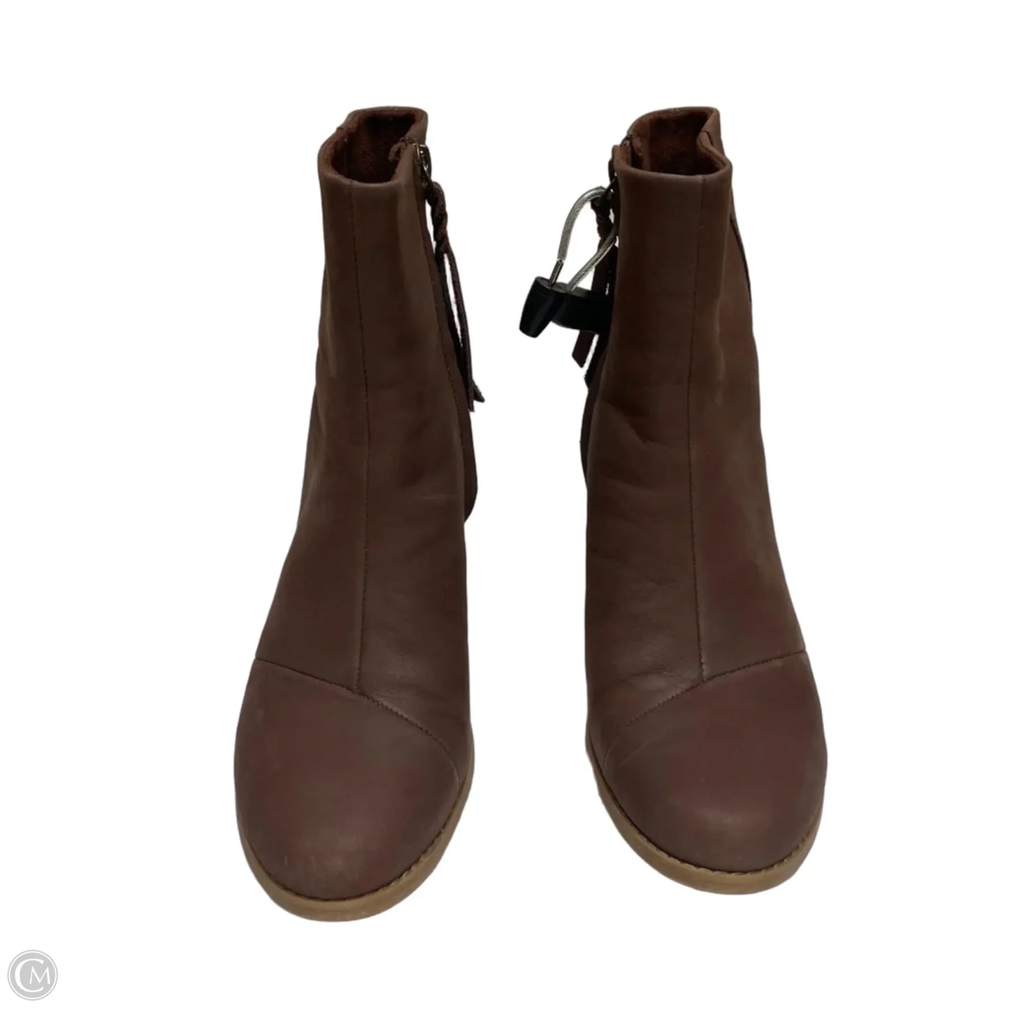 Boots Ankle Heels By Toms In Brown, Size: 7