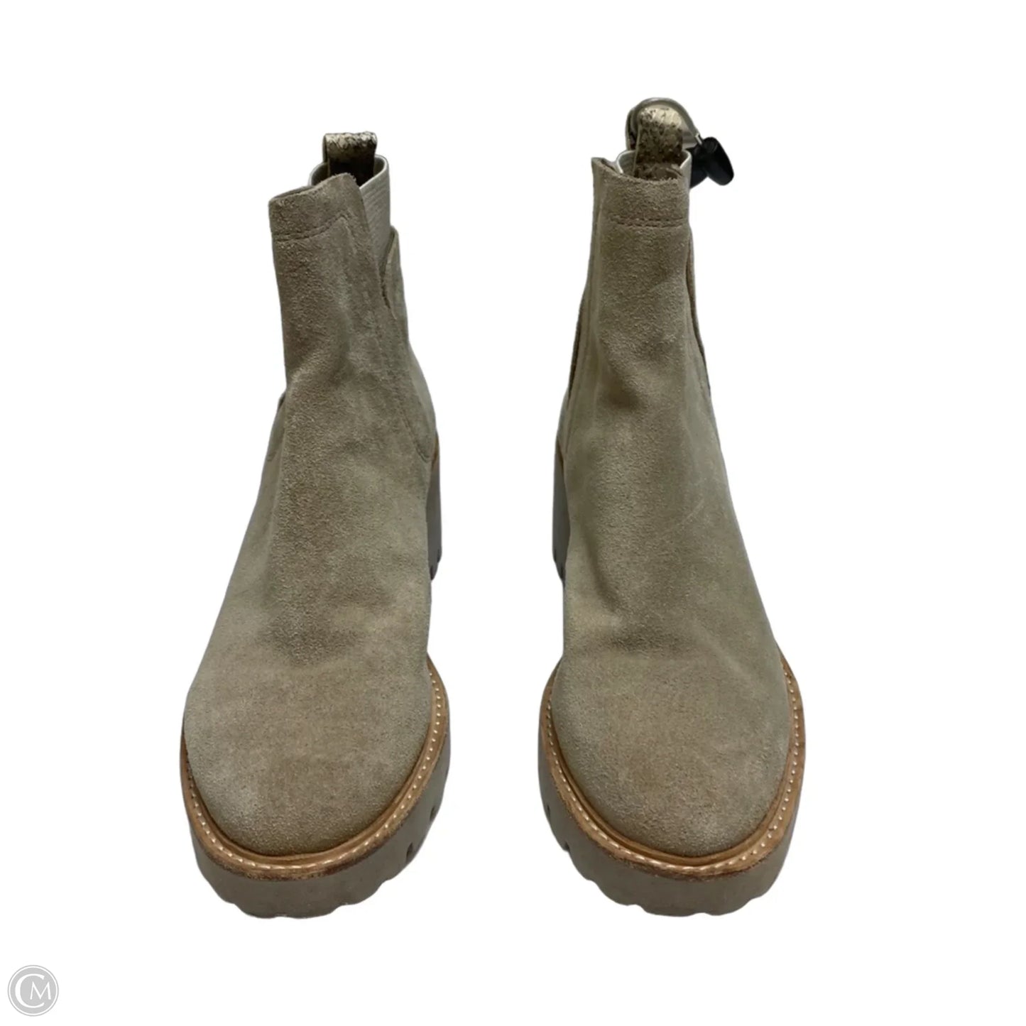 Boots Ankle Heels By Dolce Vita In Tan, Size: 9