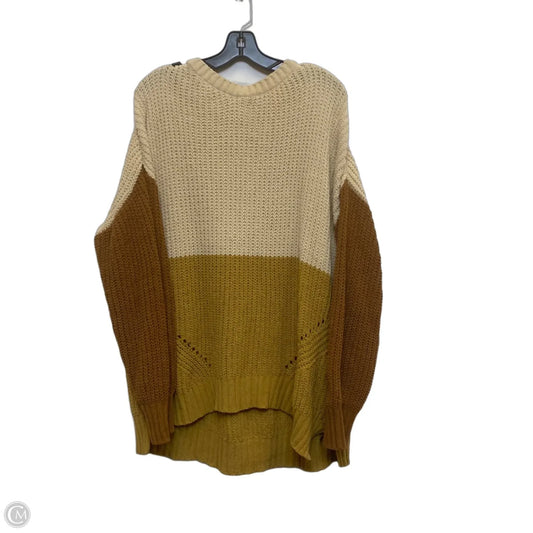 Sweater By True Craft In Brown & Tan, Size: 2x