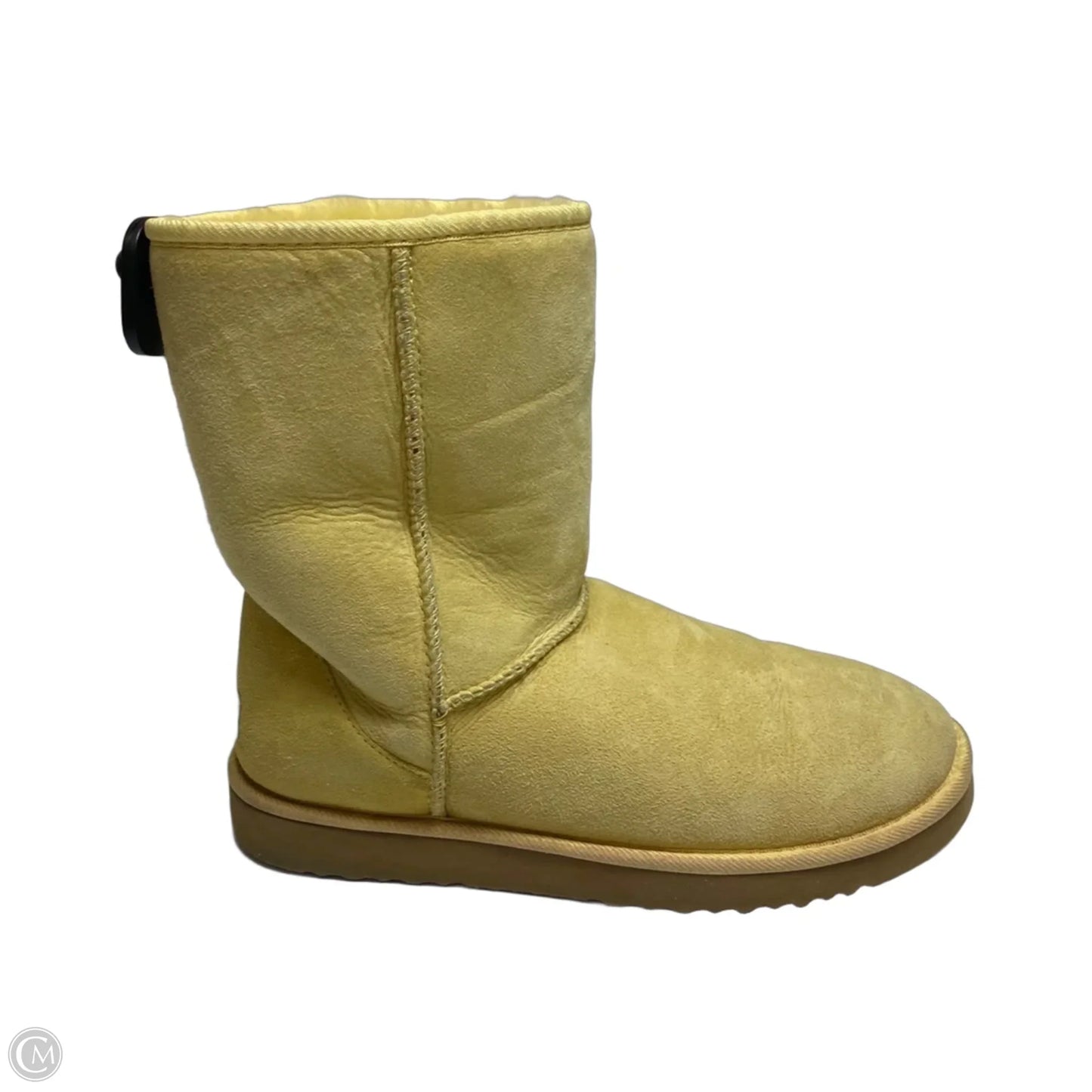 Boots Designer By Ugg In Yellow, Size: 10