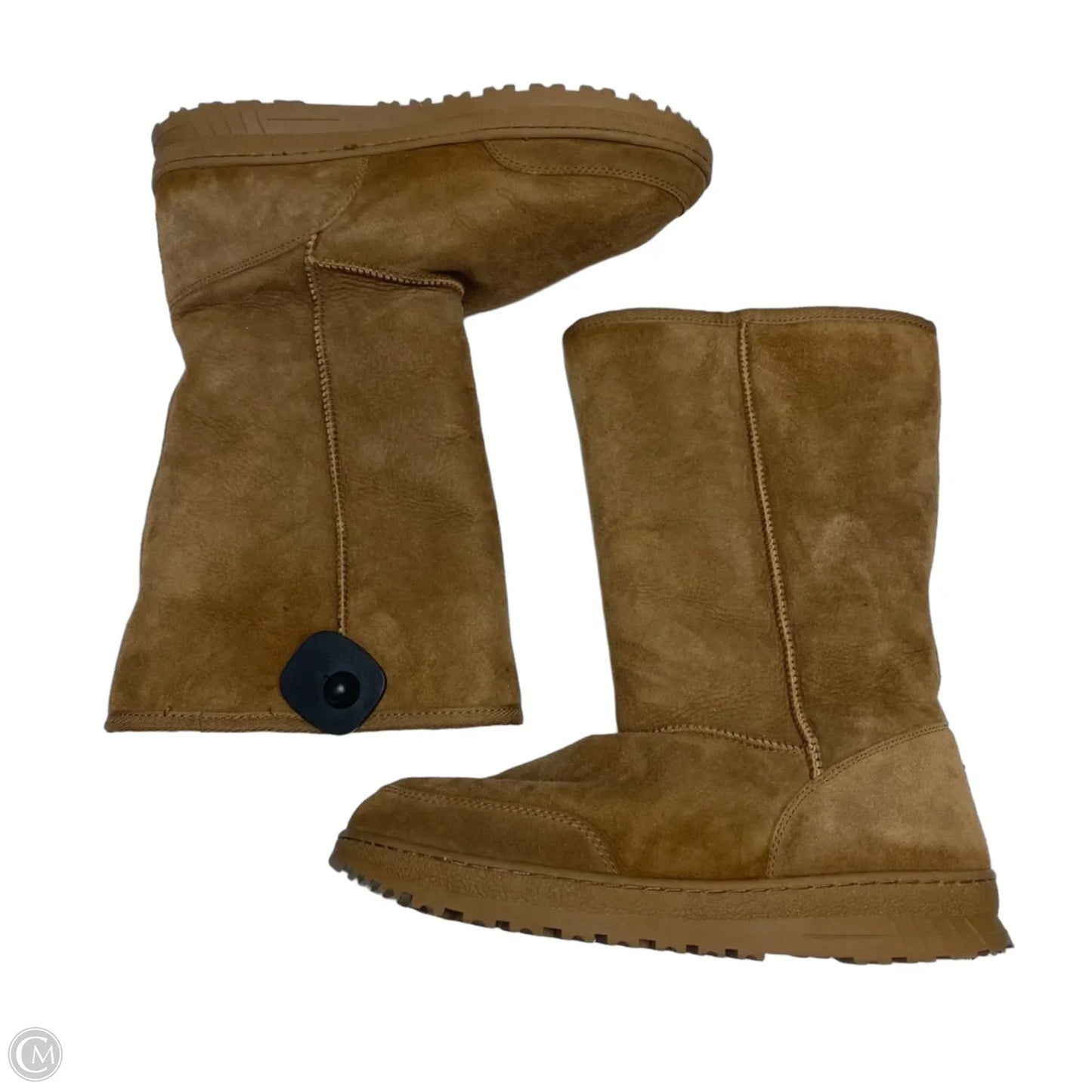 Boots Designer By Ugg In Brown, Size: 12