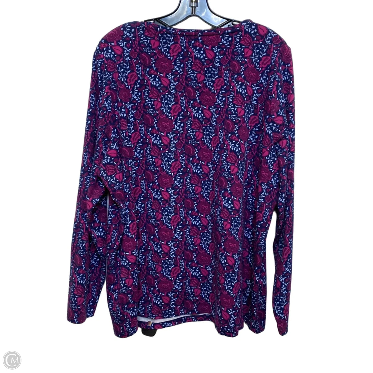 Top Long Sleeve Basic By Talbots In Blue & Purple, Size: 2x