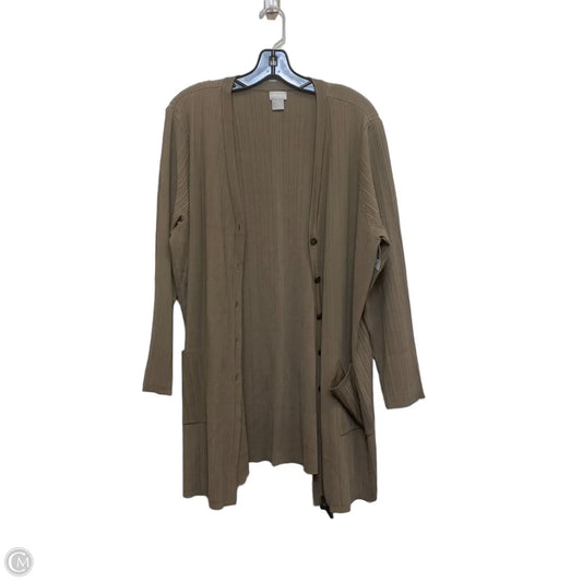 Cardigan By Chicos In Brown, Size: Xxl