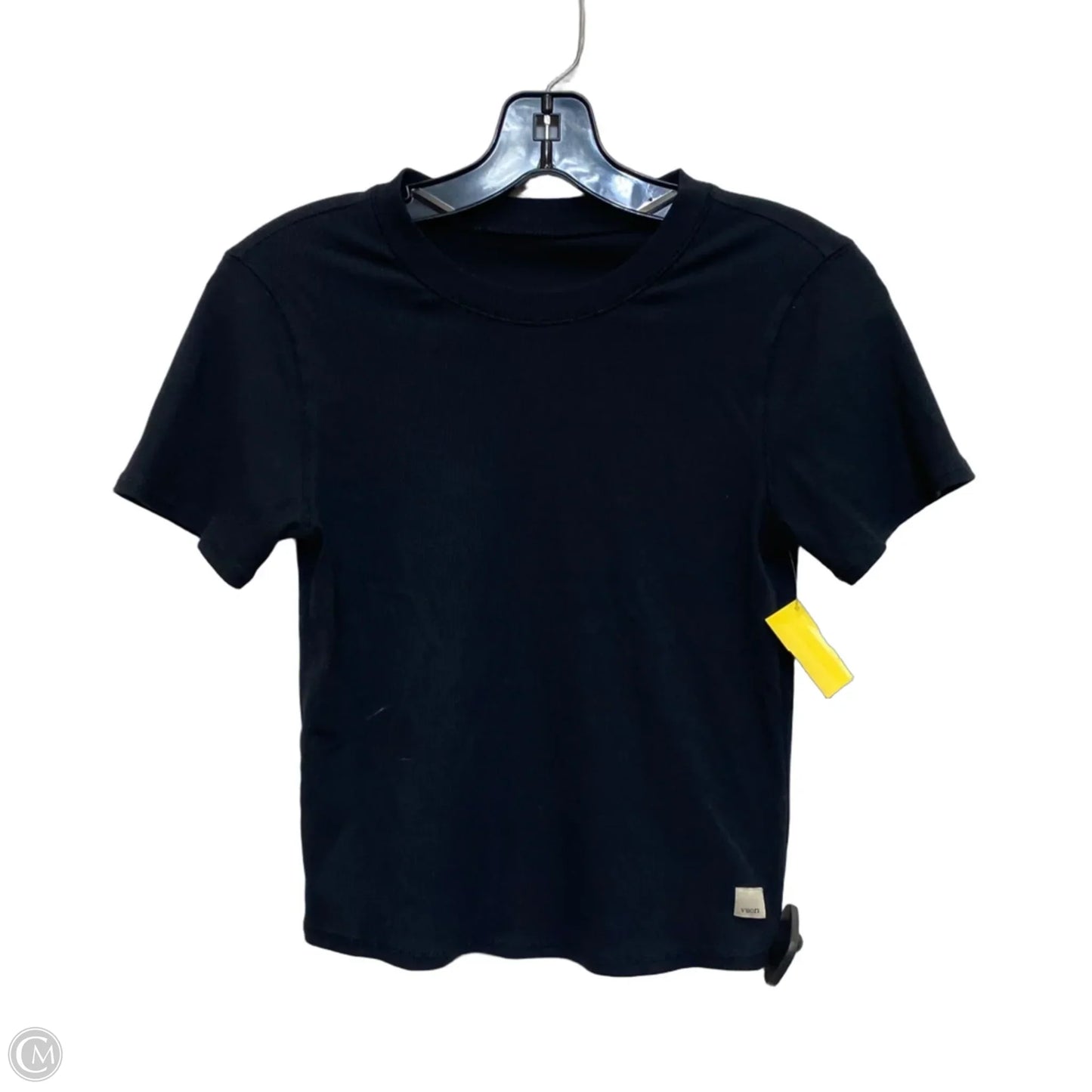 Athletic Top Short Sleeve By Vuori In Black, Size: S