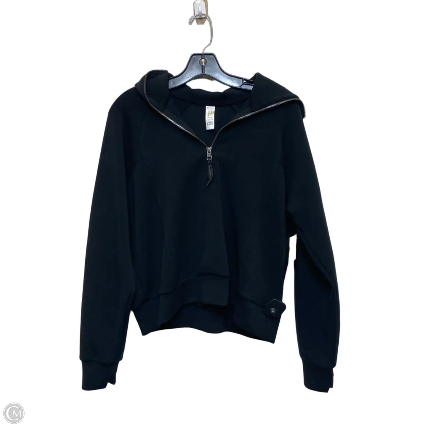 Sweatshirt Collar By Spanx In Black, Size: S