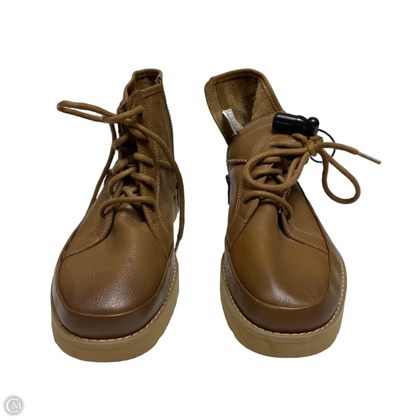 Boots Designer By Ugg In Brown, Size: 8
