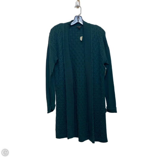 Sweater Cardigan By Talbots In Green, Size: M