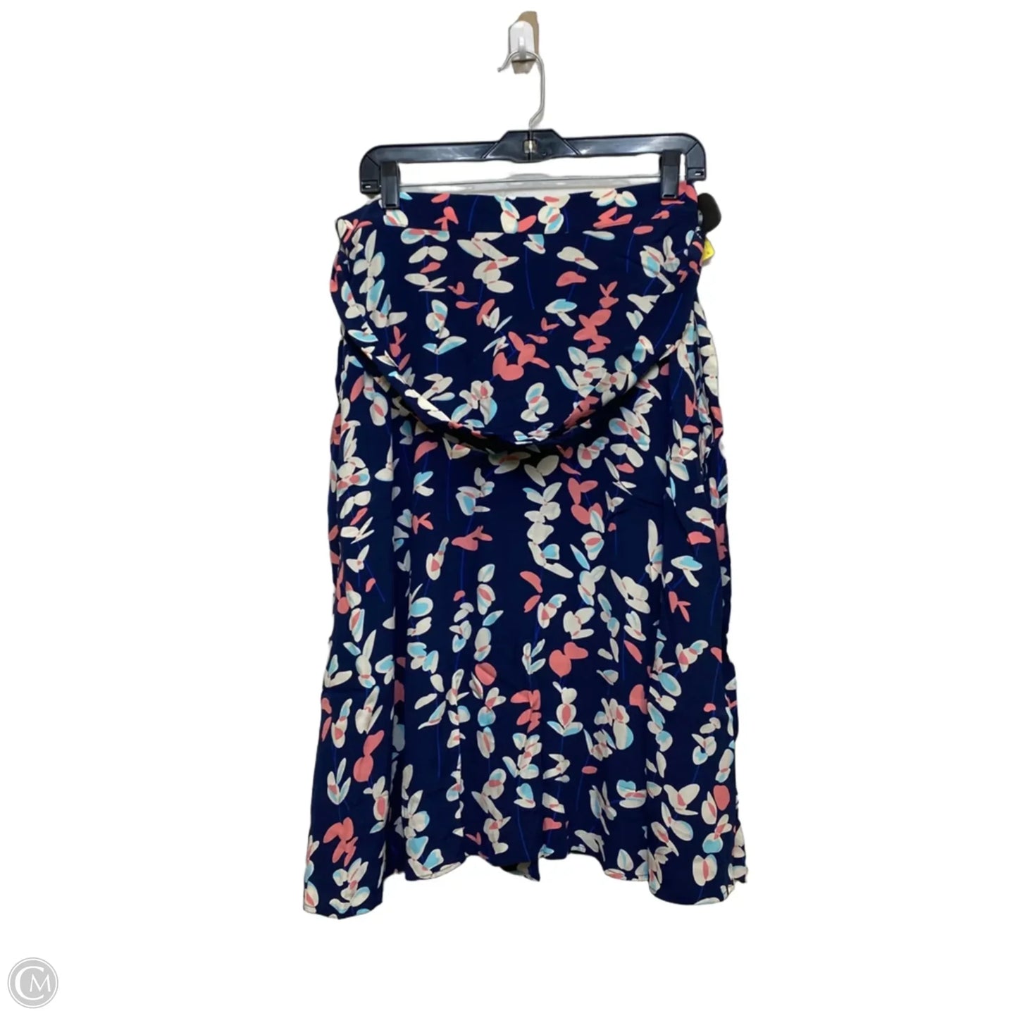 Skirt Midi By Talbots In Blue & Pink, Size: M