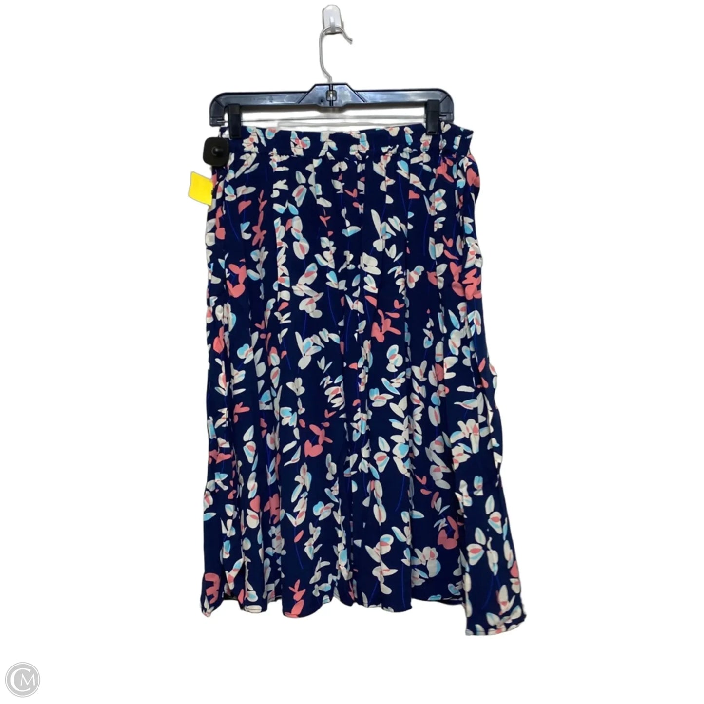 Skirt Midi By Talbots In Blue & Pink, Size: M