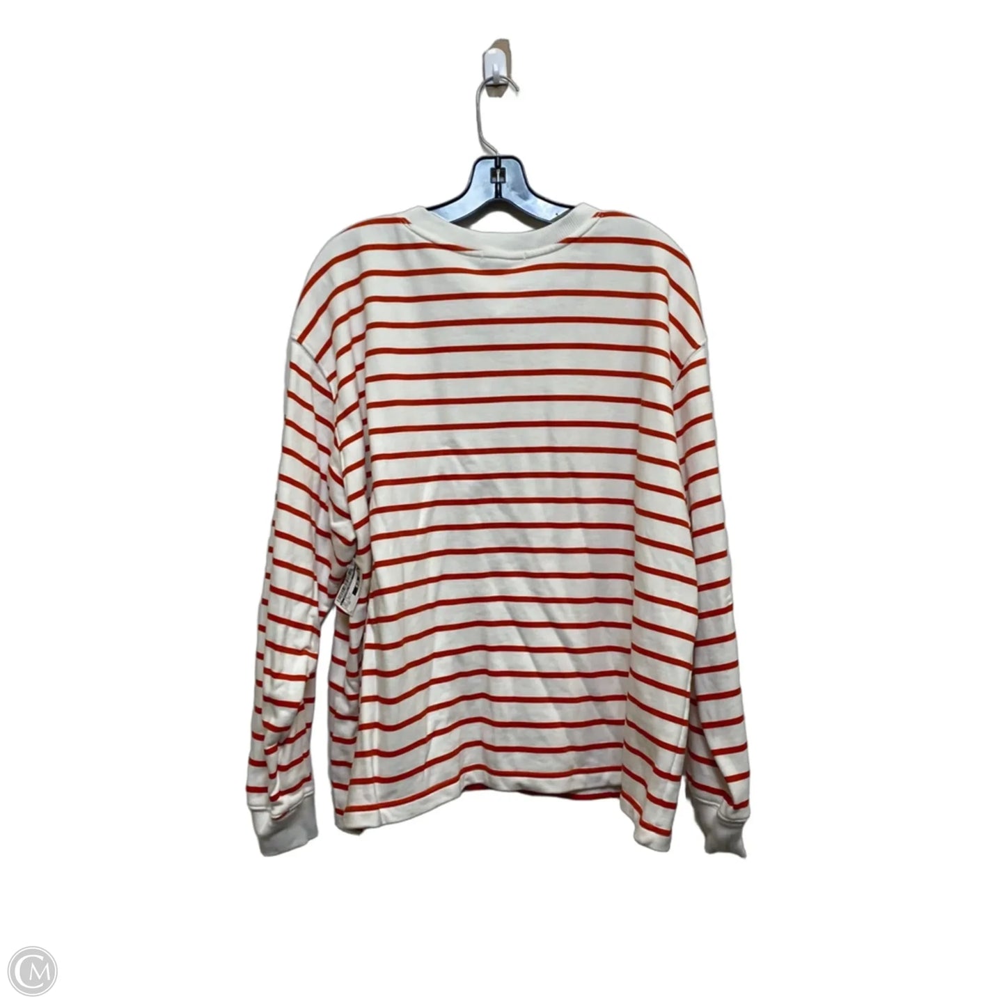 Top Long Sleeve By Molly Yeh In Red & White, Size: 2x