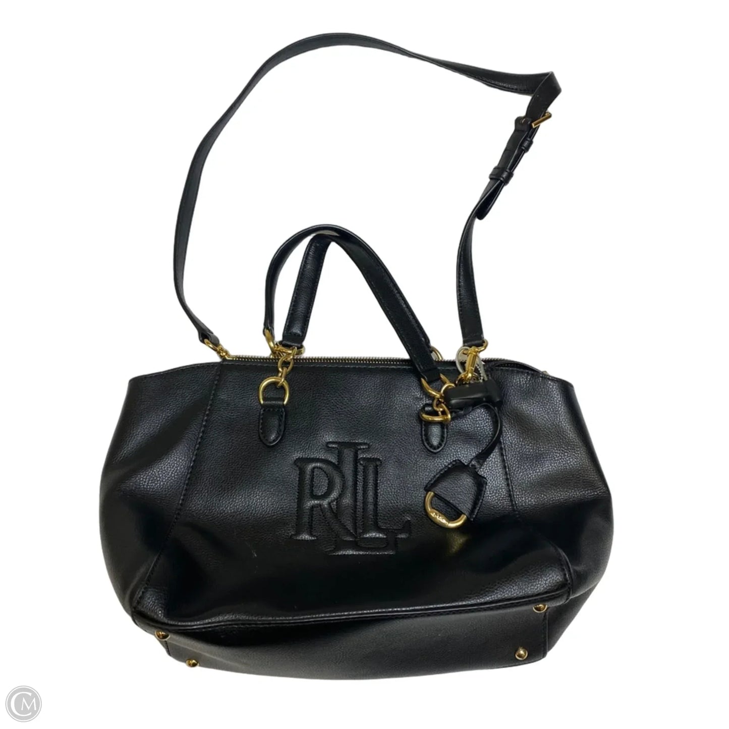 Handbag Leather By Lauren By Ralph Lauren, Size: Medium