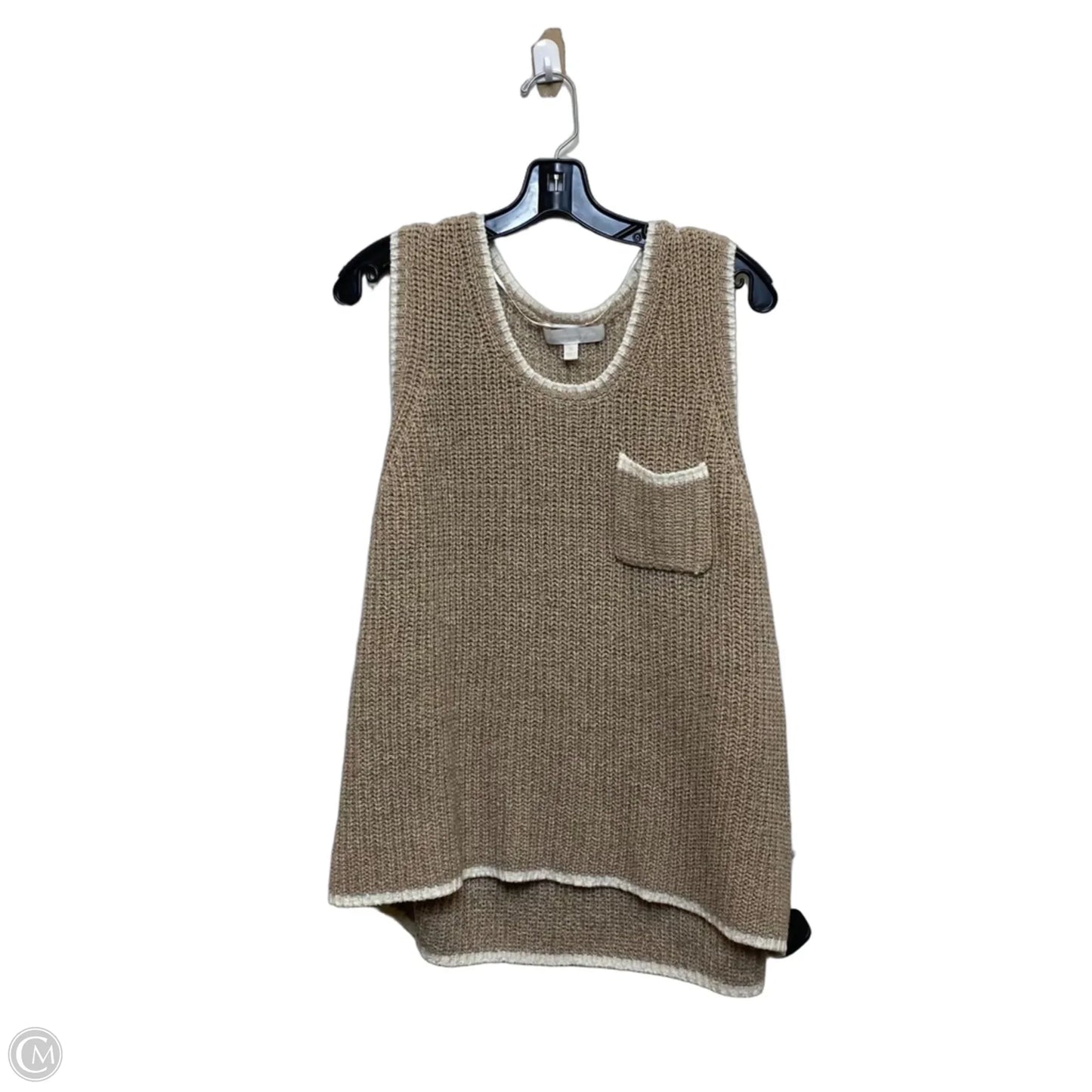 Top Sleeveless By Adyson Parker In Tan, Size: 3x