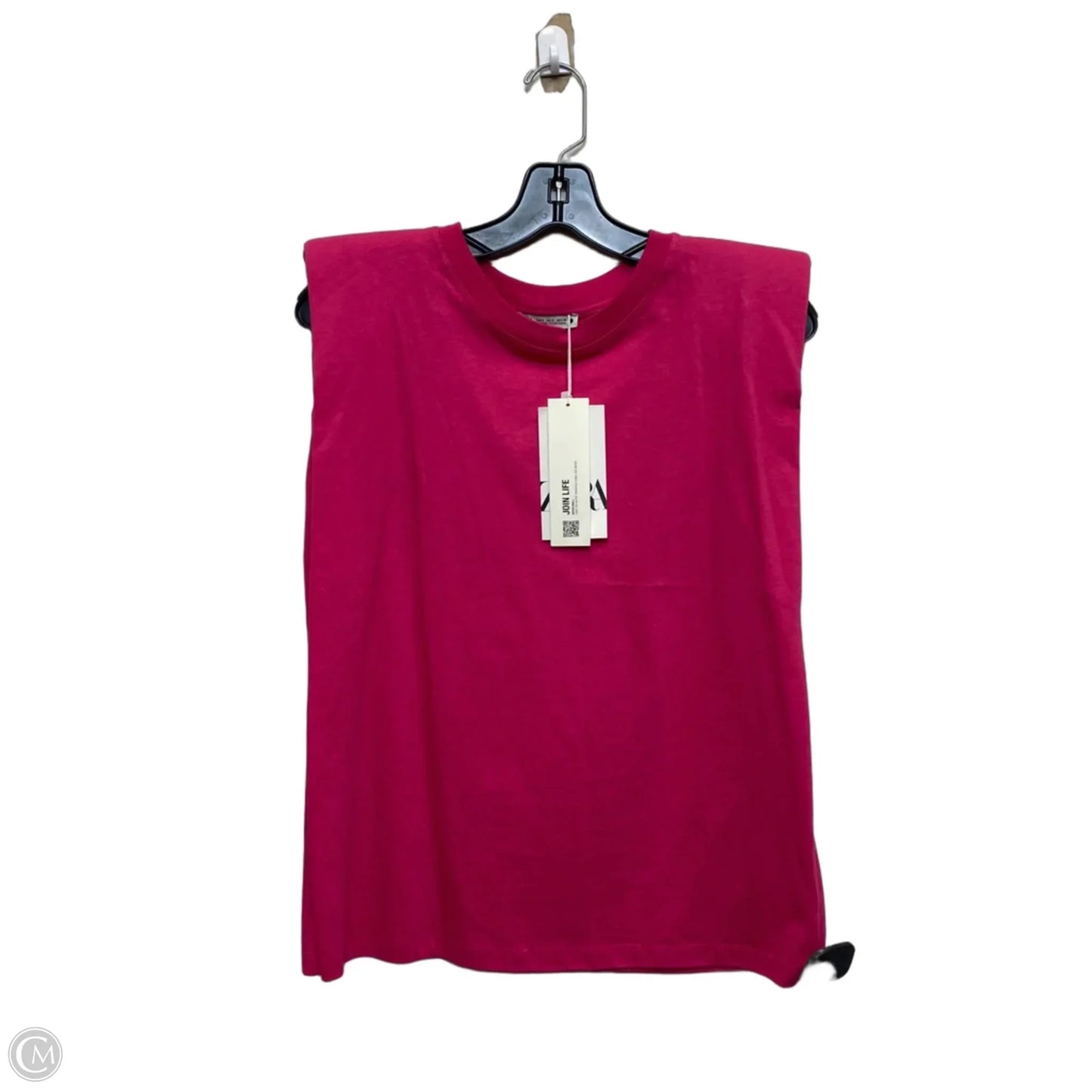 Top Sleeveless By Zara In Pink, Size: S