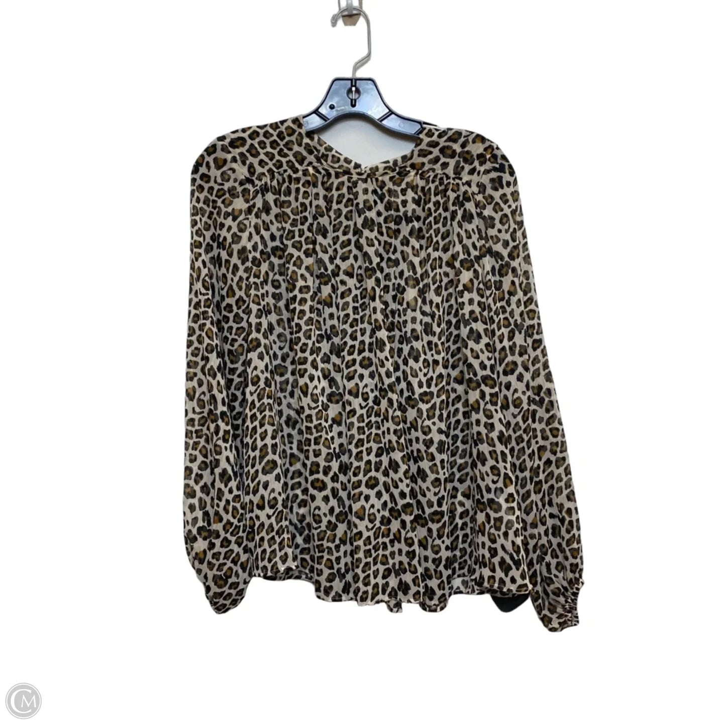 Top Long Sleeve By Maeve In Animal Print, Size: Xs