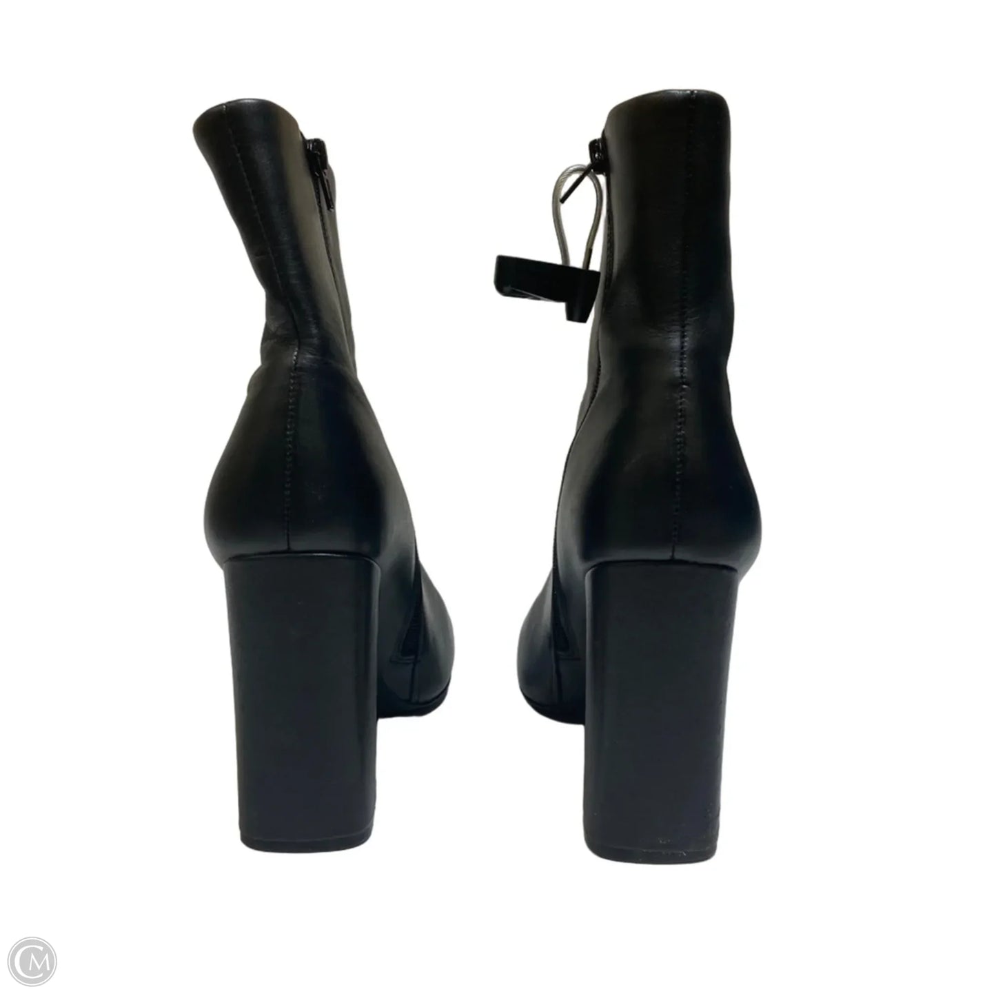 Boots Ankle Heels By Steve Madden In Black, Size: 9