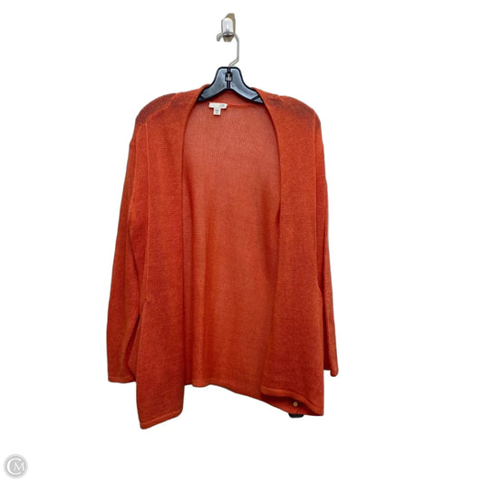 Cardigan By J. Jill In Orange, Size: Mp