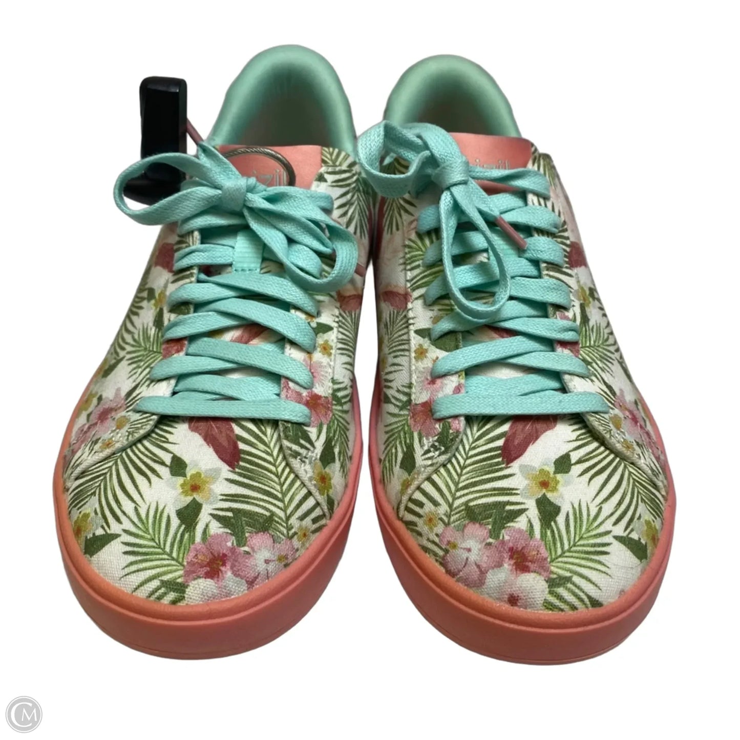 Shoes Sneakers By Kizik In Green & Pink, Size: 7.5