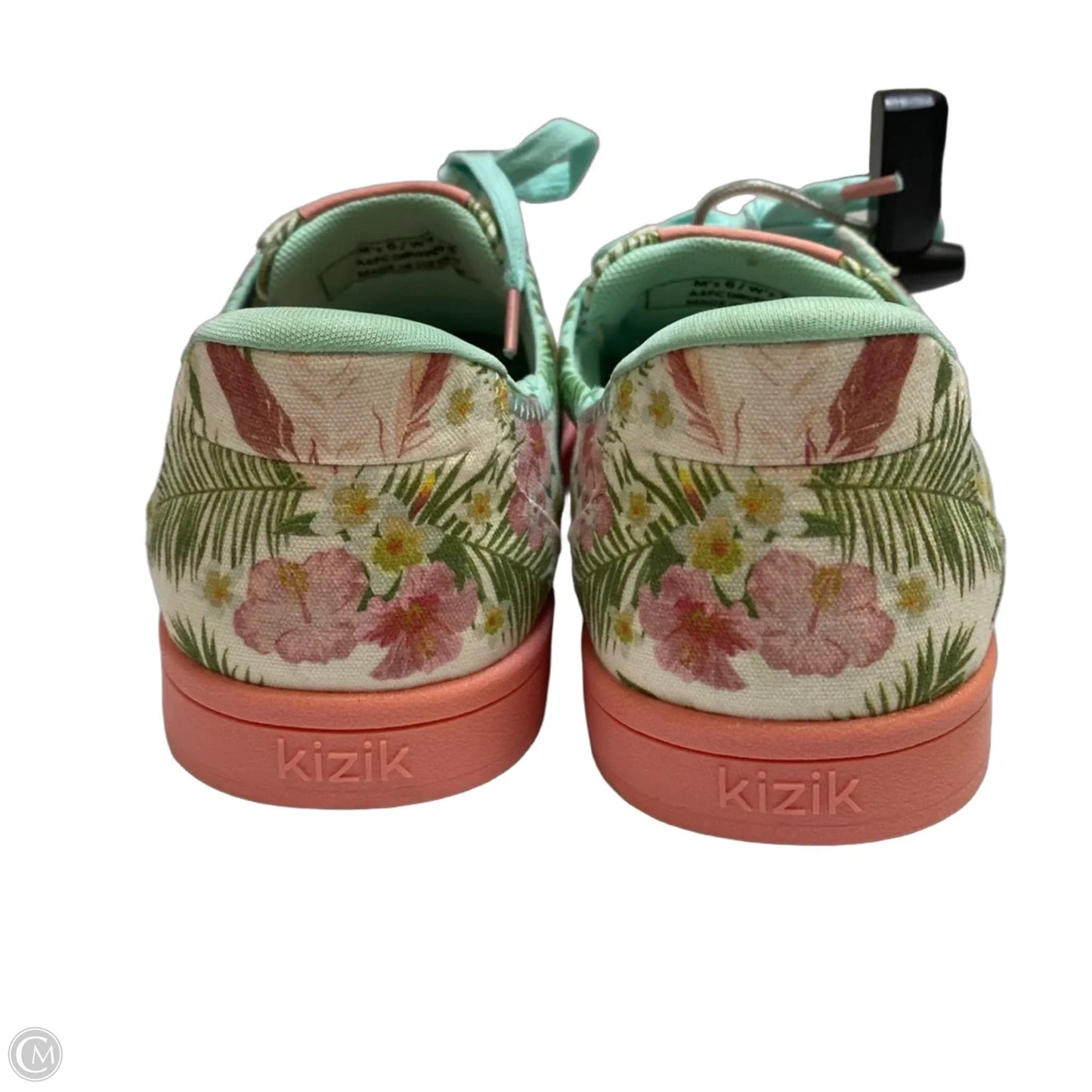 Shoes Sneakers By Kizik In Green & Pink, Size: 7.5