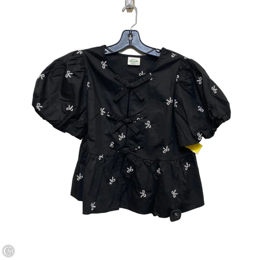 Top Short Sleeve By New In In Black, Size: M