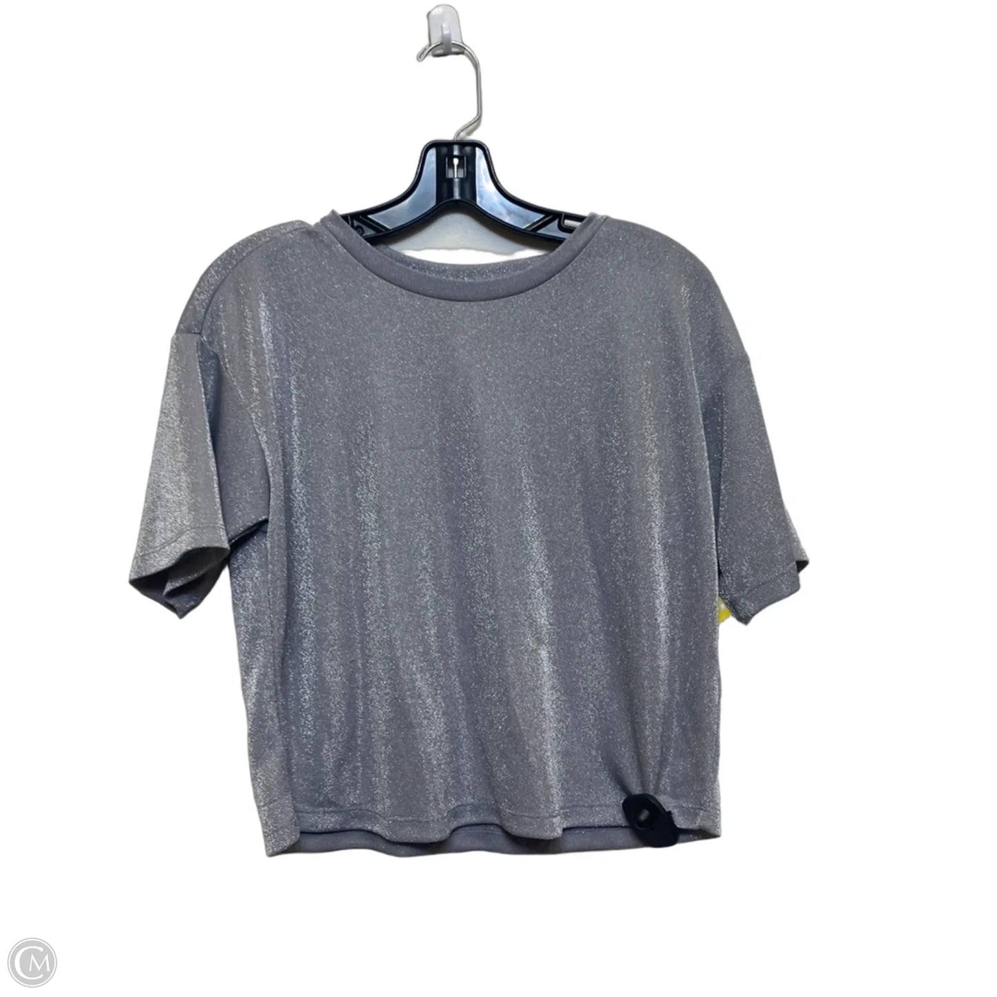 Top Short Sleeve By Anthropologie In Silver, Size: S