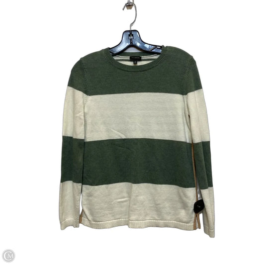 Sweater By Talbots In Cream & Green, Size: Xs