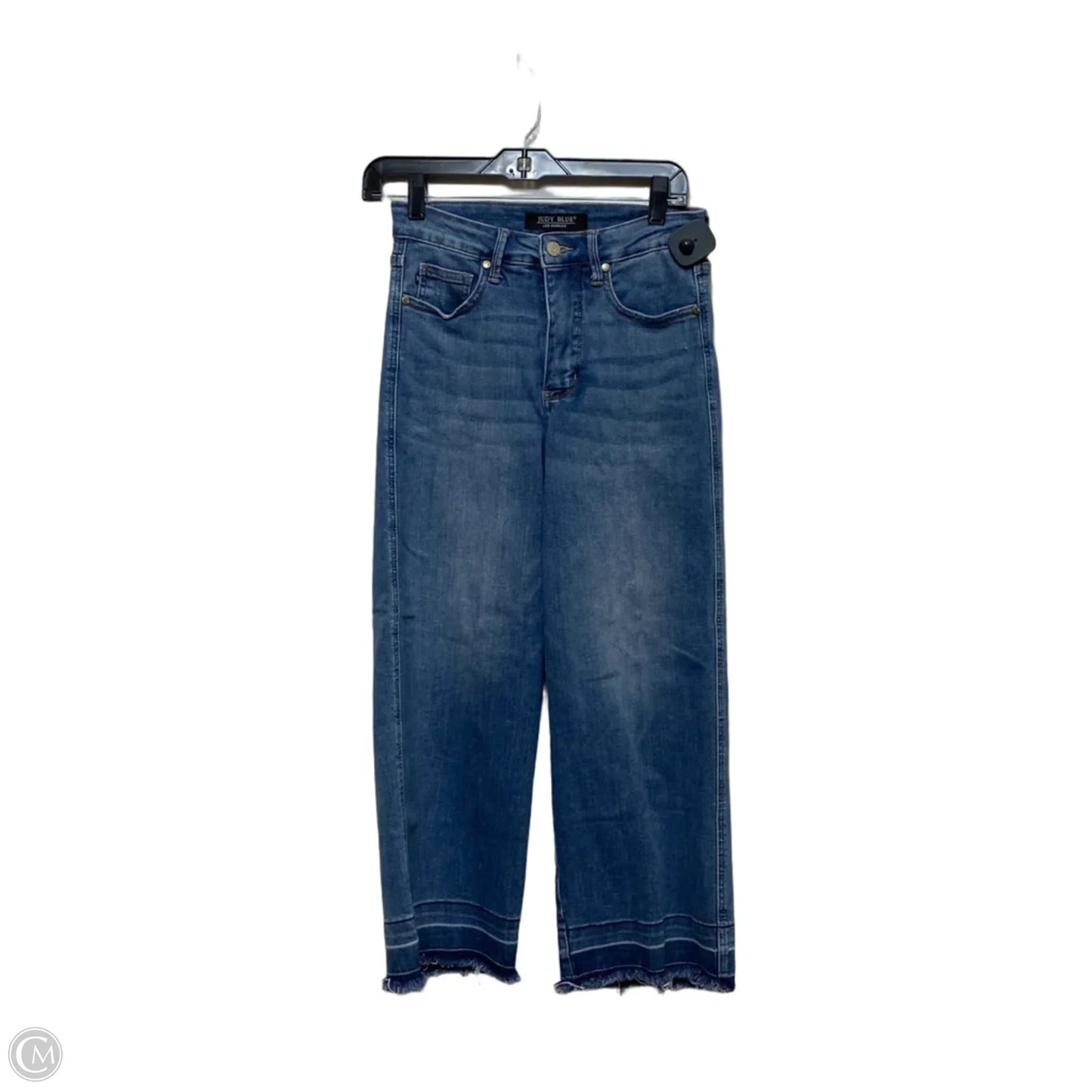 Jeans Cropped By Judy Blue In Blue Denim, Size: 2