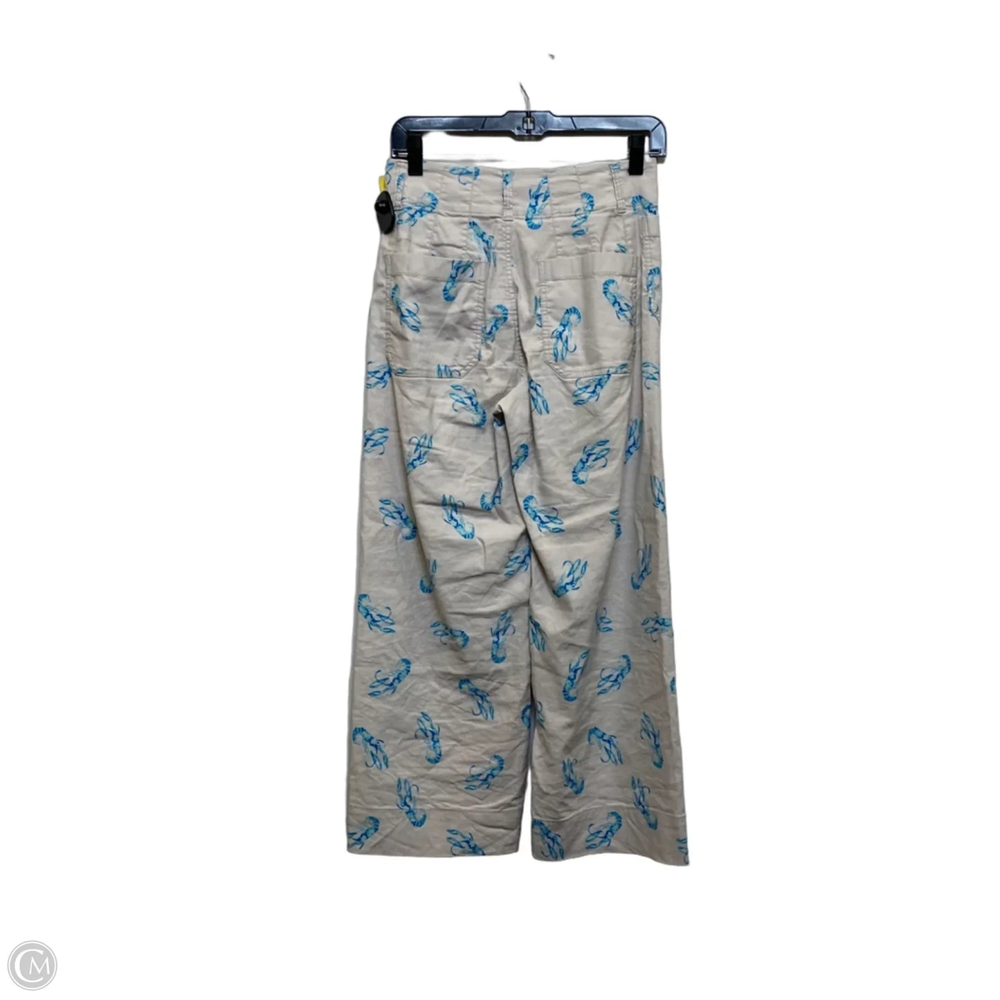 Pants Cropped By Maeve In Blue & Tan, Size: 0
