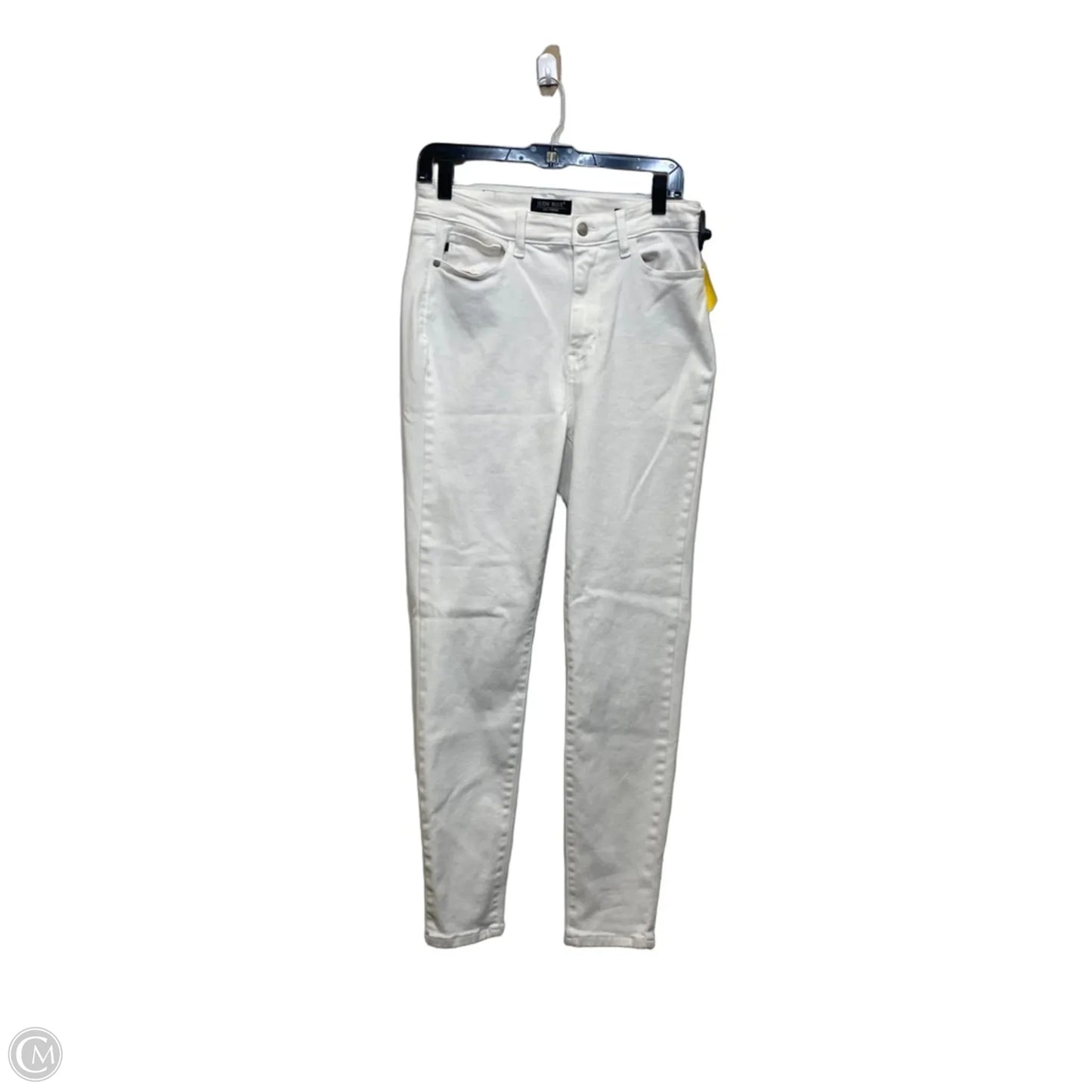 Jeans Skinny By Judy Blue In White Denim, Size: 8