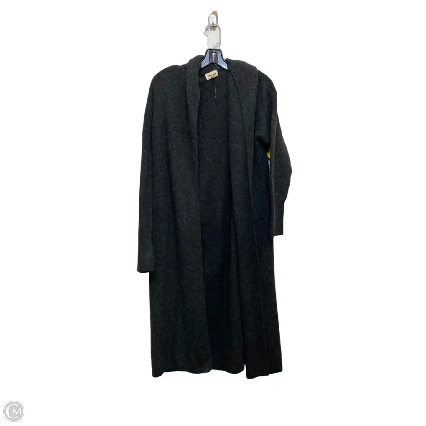 Sweater Cardigan By Open Edit In Grey, Size: M