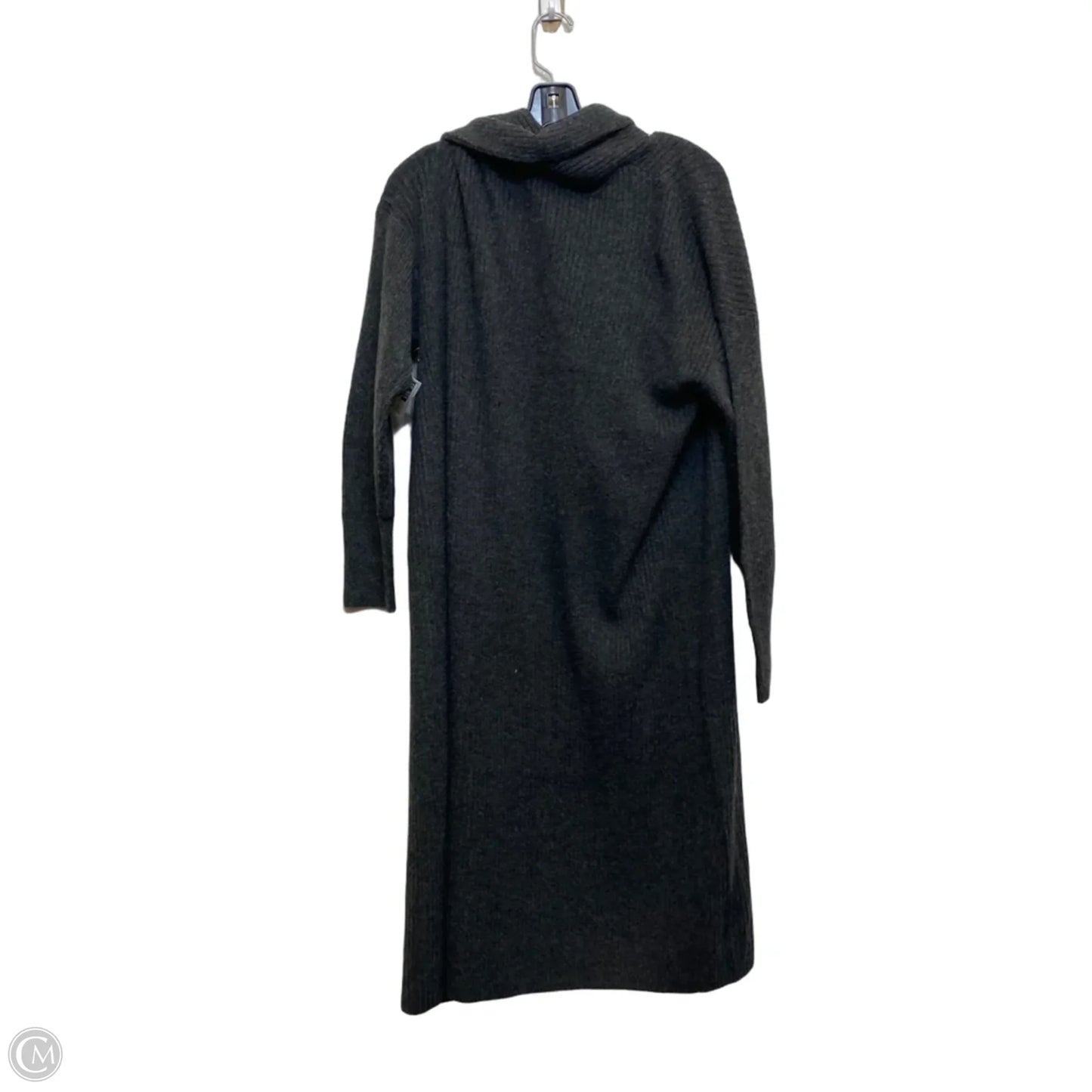 Sweater Cardigan By Open Edit In Grey, Size: M