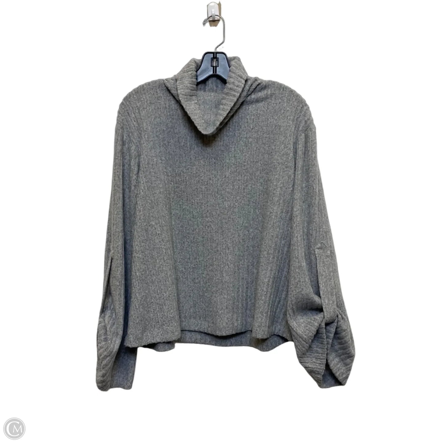 Top Long Sleeve By Limited In Grey, Size: L
