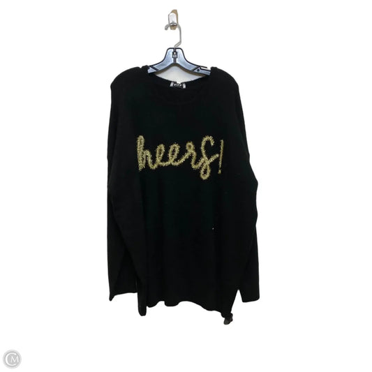 Sweater By Gilli In Black, Size: 3x