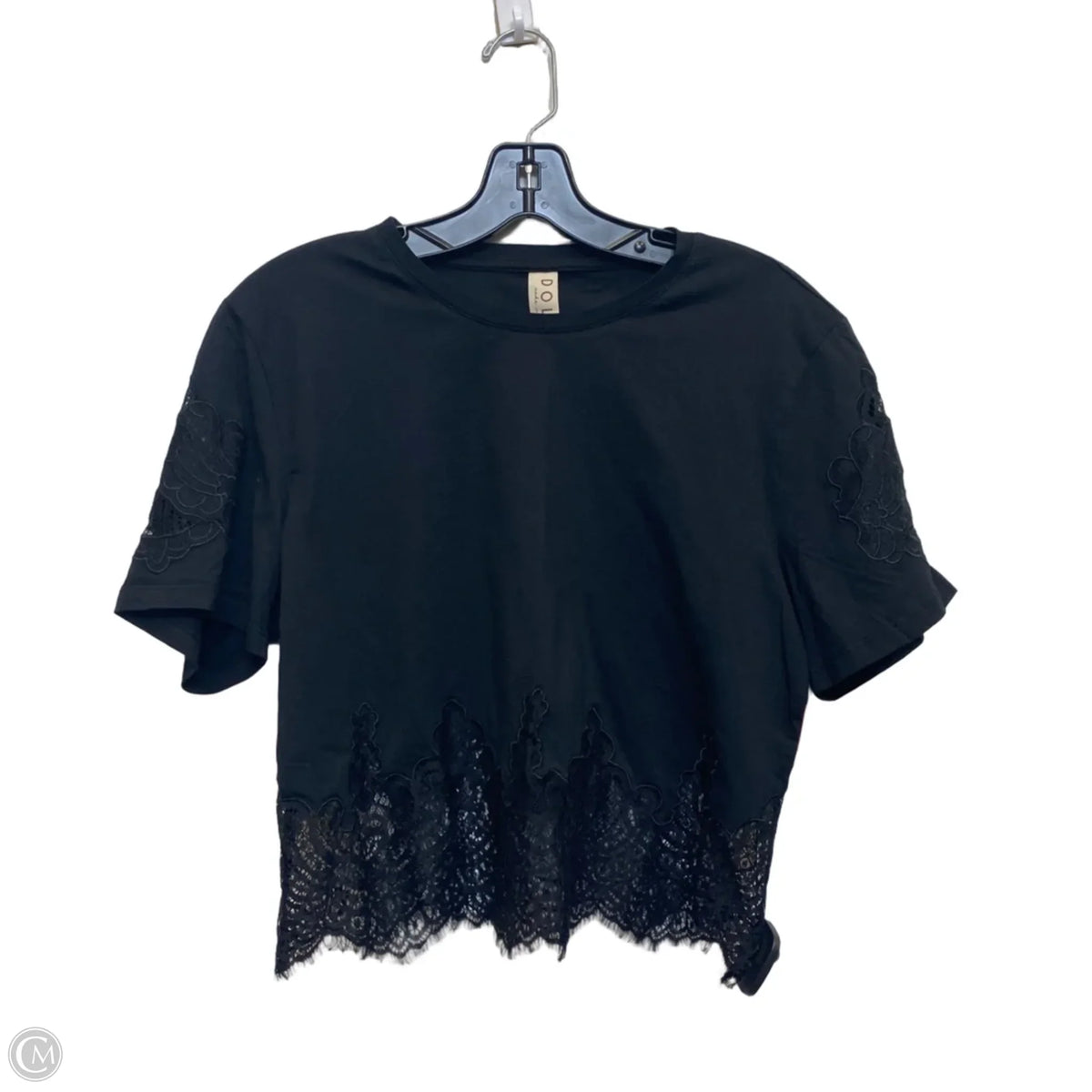 Top Short Sleeve By Dolan Left Coast In Black, Size: M