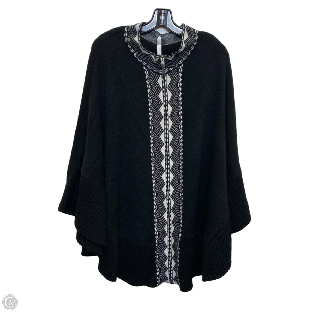 Poncho By Ny Collection In Black, Size: 2x
