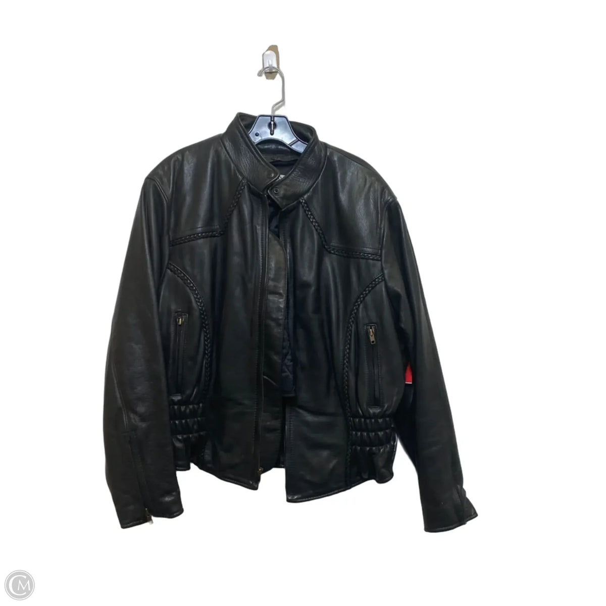 Jacket Leather By Fox Creek In Black, Size: Xxl