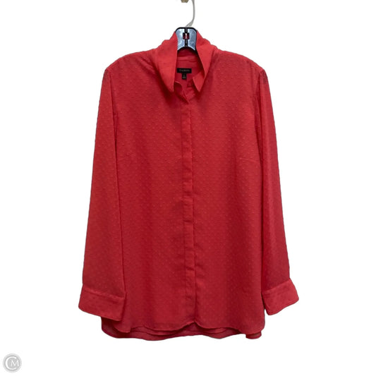 Top Long Sleeve By Talbots In Pink, Size: L