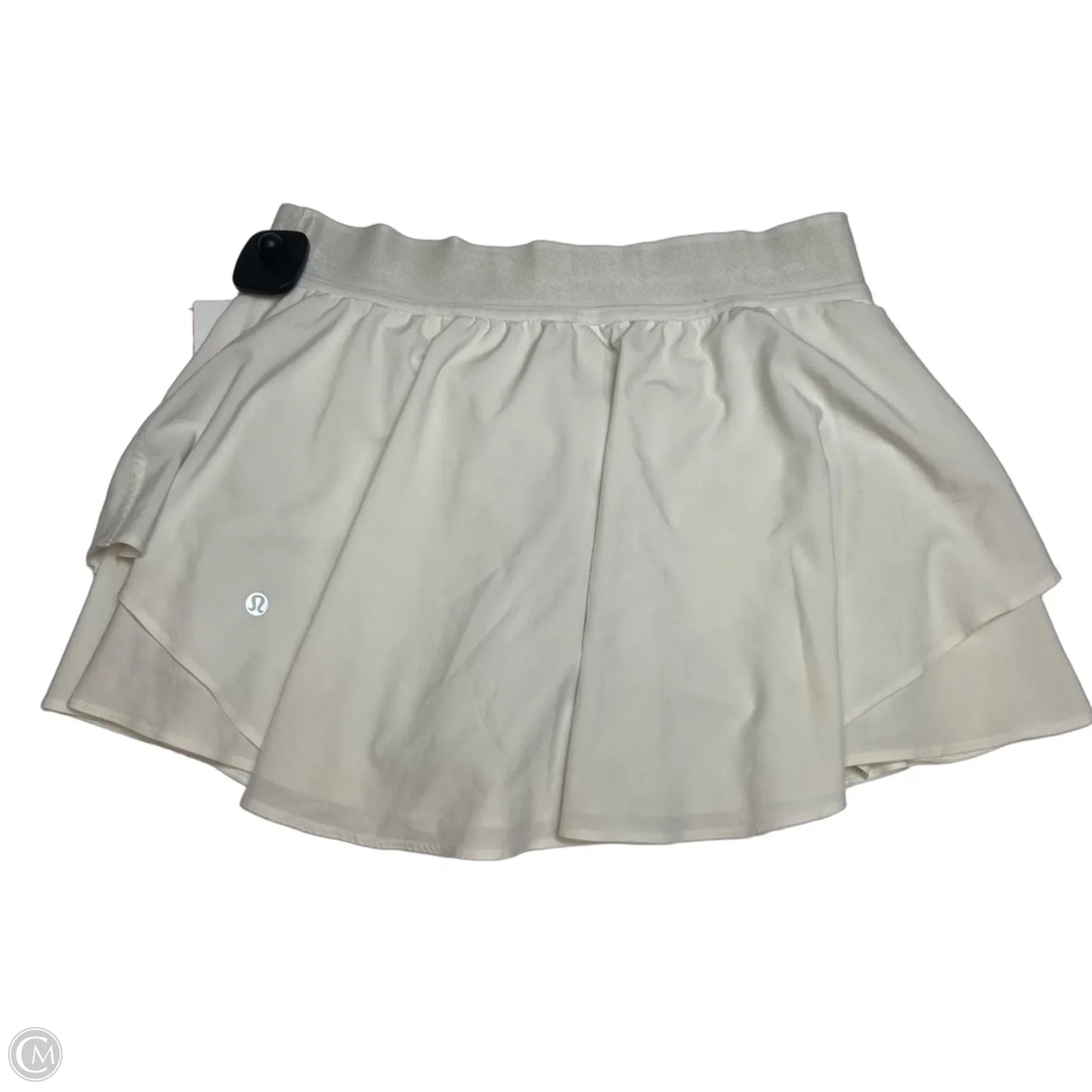 Athletic Skort Designer By Lululemon In White, Size: M