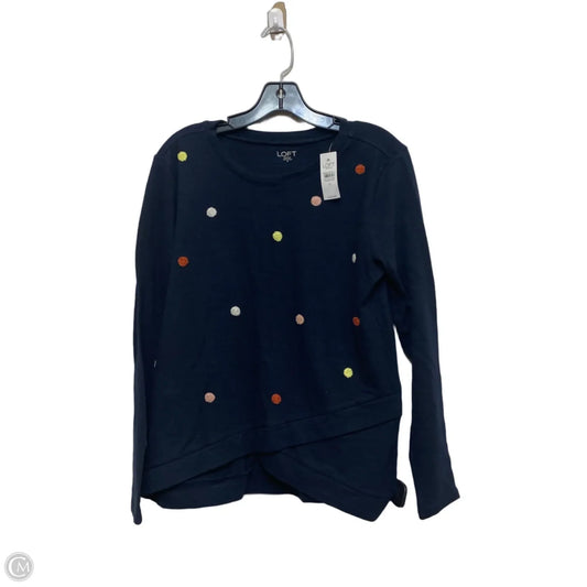 Top Long Sleeve By Loft In Navy, Size: M