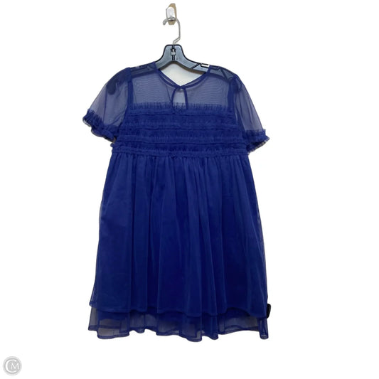 Dress Casual Short By Anthropologie In Blue, Size: Xs