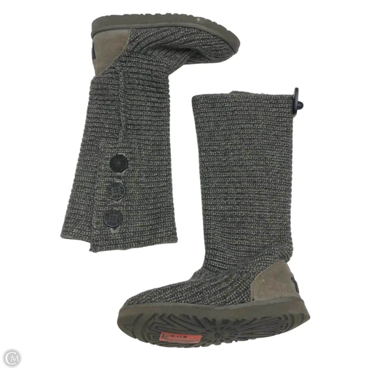Boots Designer By Ugg In Grey, Size: 7