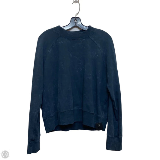 Athletic Sweatshirt Crewneck Designer By Lululemon In Navy, Size: S