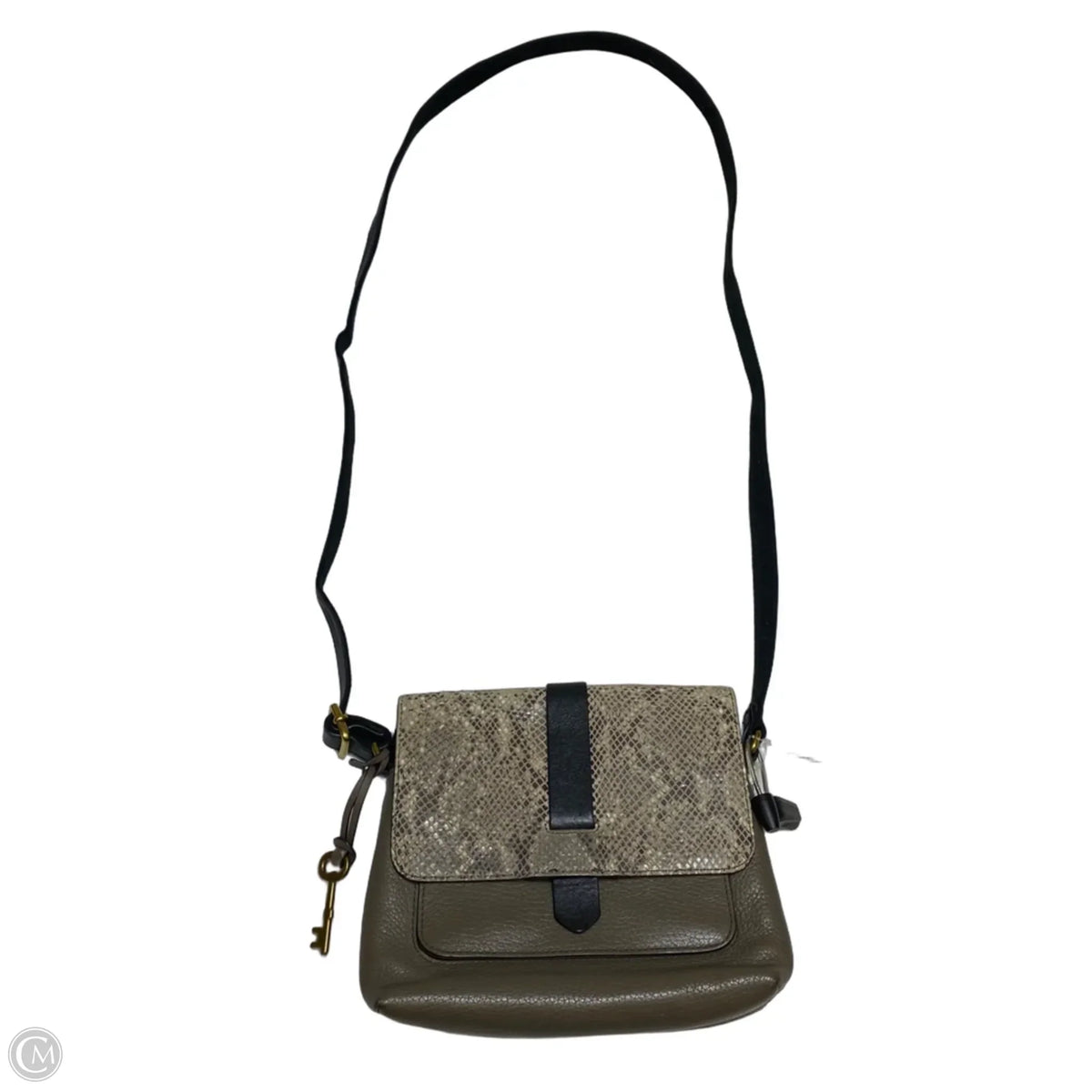 Crossbody Leather By Fossil, Size: Small