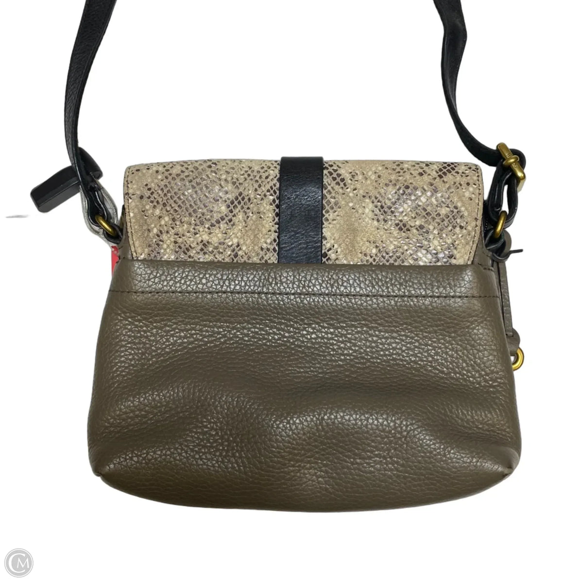 Crossbody Leather By Fossil, Size: Small