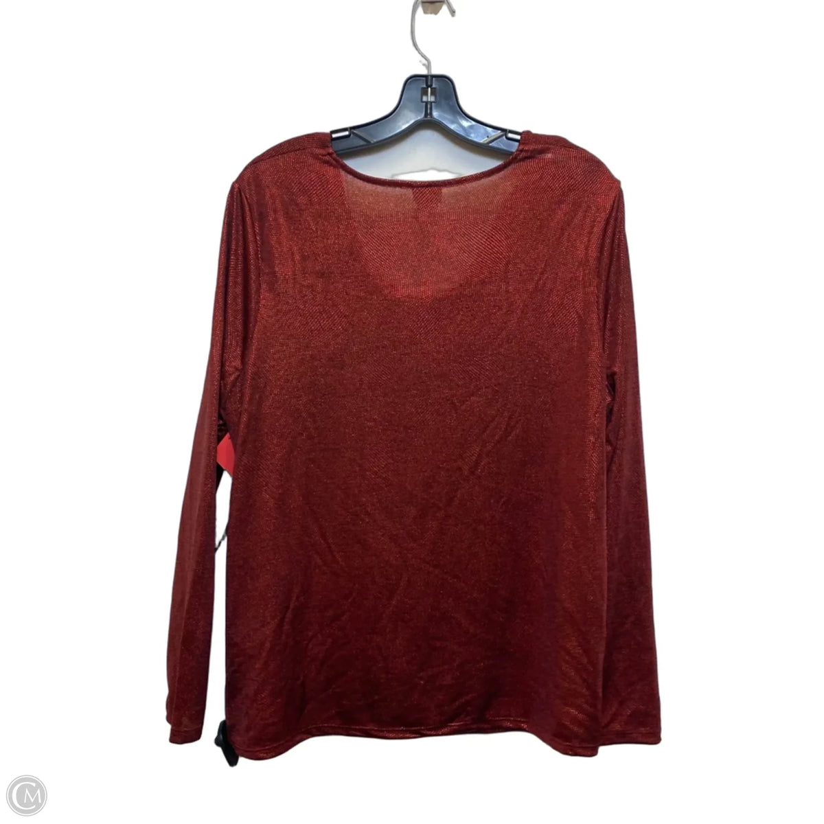 Top Long Sleeve By Chicos In Red, Size: L