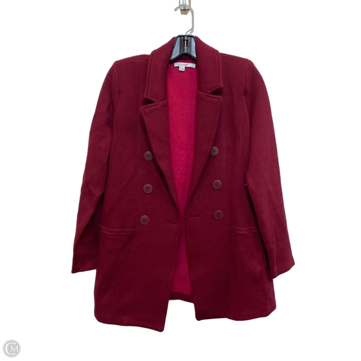 Blazer By Chicos In Red, Size: M