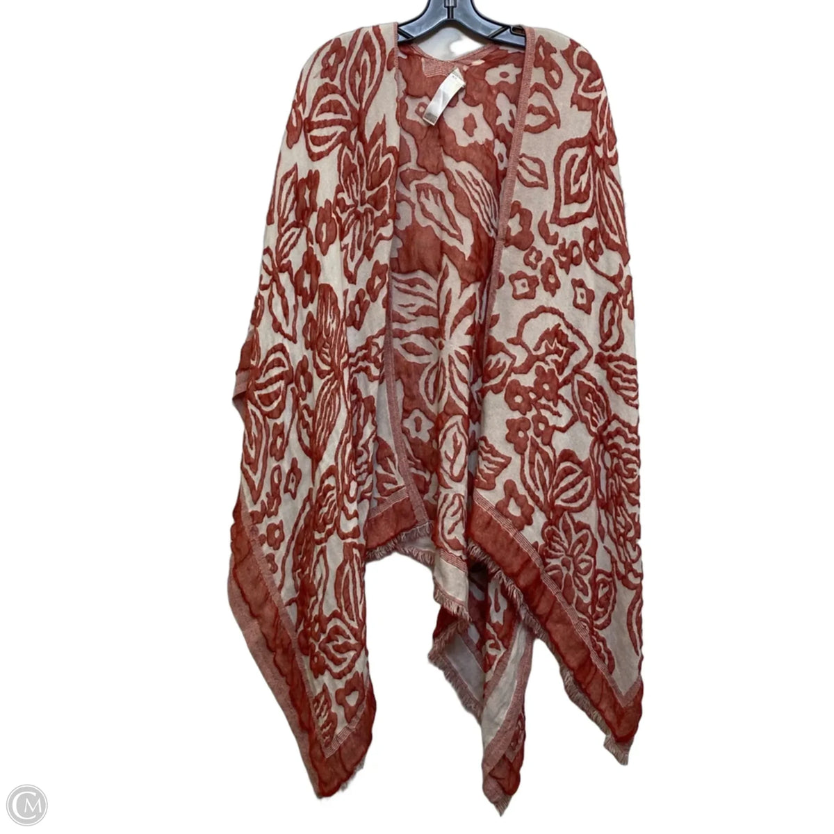 Shawl By Chicos In Red & White, Size: Osfm