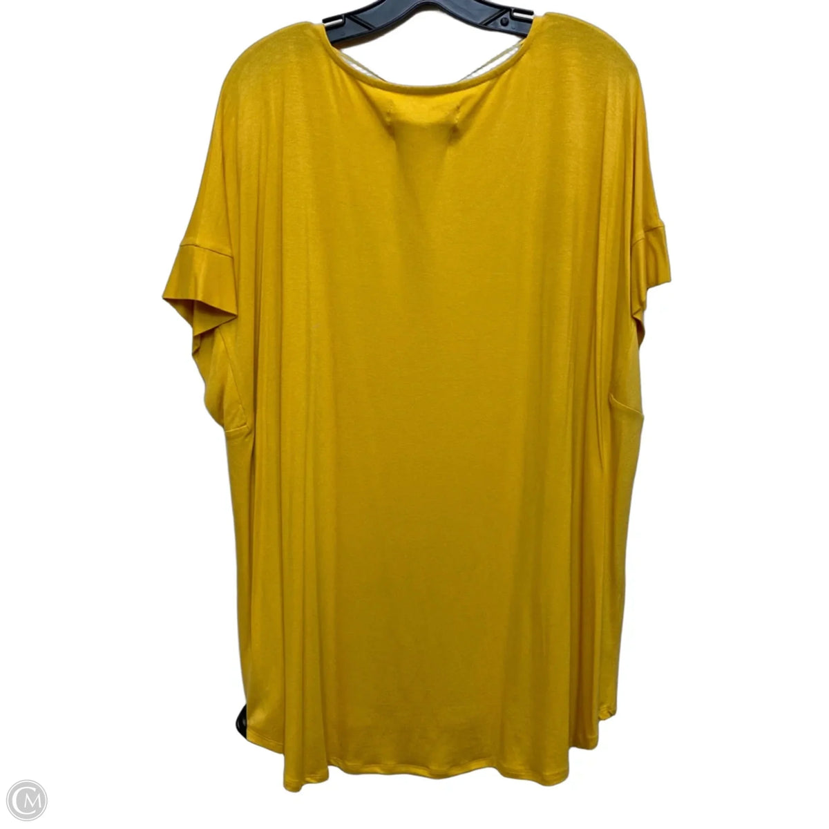 Top Short Sleeve By Cupio In Yellow, Size: 3x