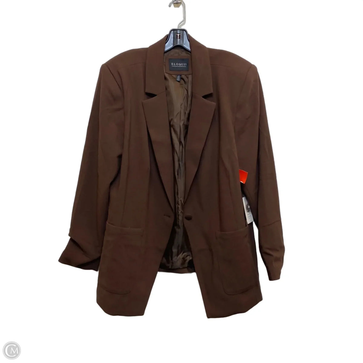 Blazer By Eloquii In Brown, Size: 2x
